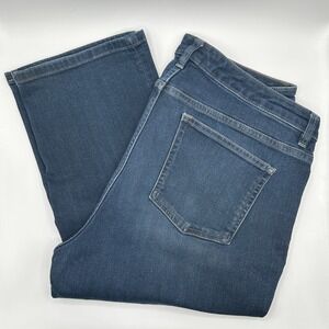 Chaps‎ Denim Madden Straight Medium Blue Wash Womens Plus Size 16 Casual Cowgirl